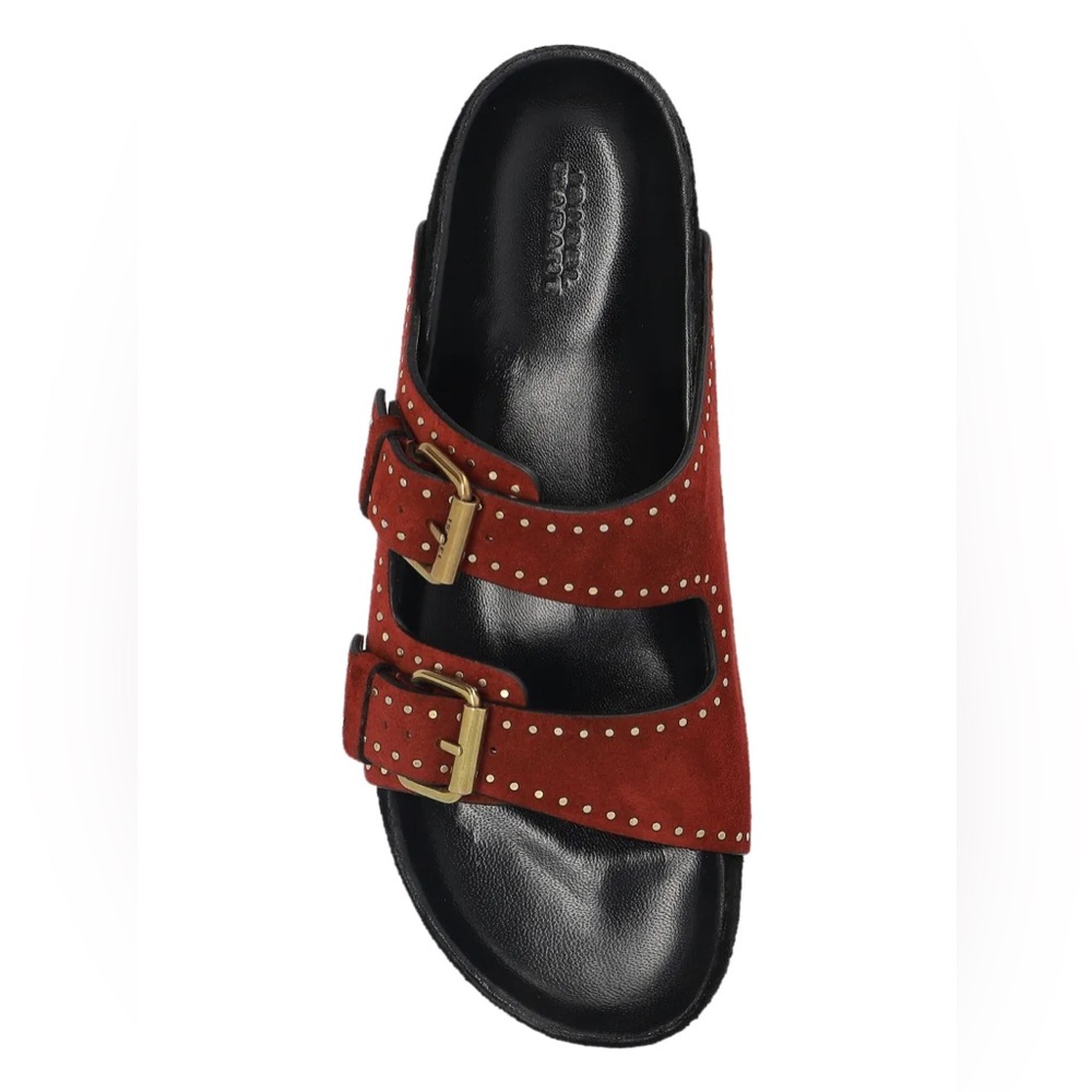 ISABEL MARANT Lennyo Sandals in Burgundy NWT.